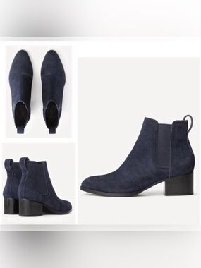 Rag & Bone Walker Boots In Navy Suede